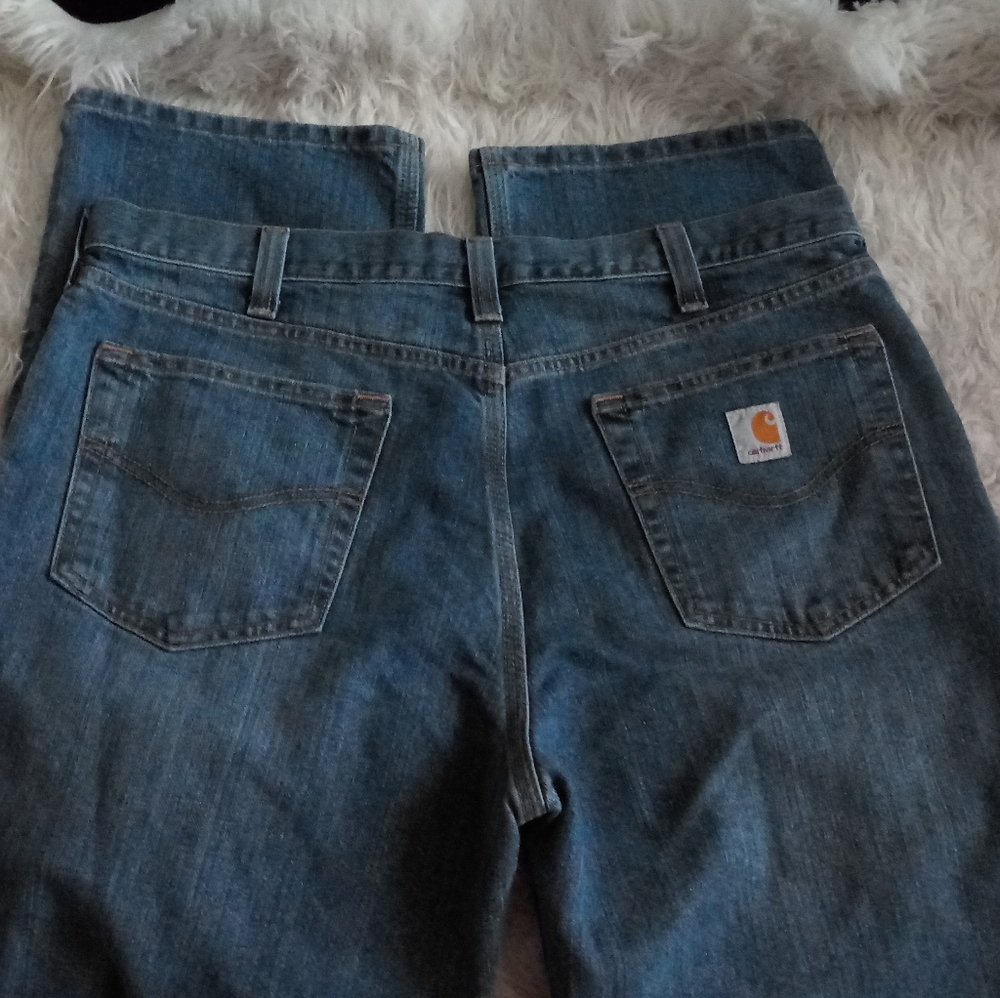 Carhartt Straight Leg Relaxed Fit Jeans Size 36 X 32 - Picture 4 of 8